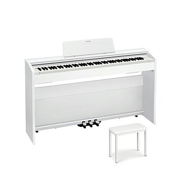 casio px-870 privia piano digital branco com banqueta