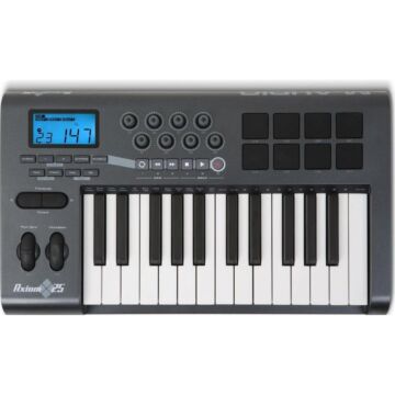 Controlador MIDI M-Audio Axiom 25 com 25 teclas sensíveis à velocidade