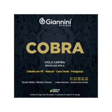 Encordoamento Viola Giannini Cobre Prateado Media Gesvm 1