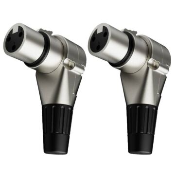 Wc 2043 Conector Xlr Femea Linha 90 Graus Wireconex 02 Unidades 1