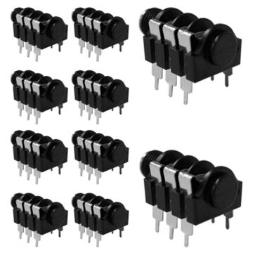 Wc 345 Conector P10 Stereo  Femea Painel Wireconex 10 Unidades 1