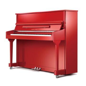 EU118S Pearl River European Series Piano Acústico Vertical Red Polish com Banqueta| Teclacenter