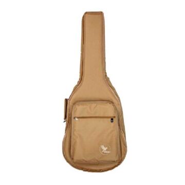 Capa P/ Violão Folk Extra Bolso Cargo - Nylon 600 - Bege Bkr 1 1