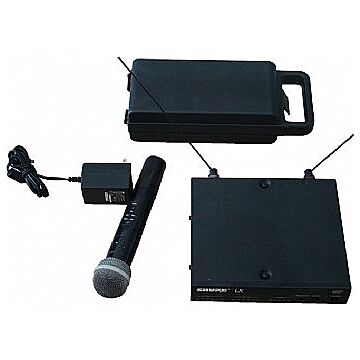 Microfone sem fio Shure LX-2/SM58 VHF - qualidade de áudio profissional