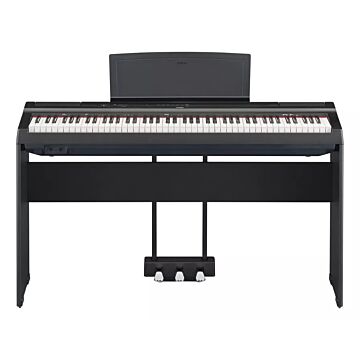 Yamaha P-125 Piano Digital - Preto-Instrumento + suporte + pedal triplo
