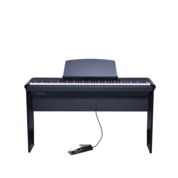 P60 Pearl River Piano Digital Preto com estante W Bivolt