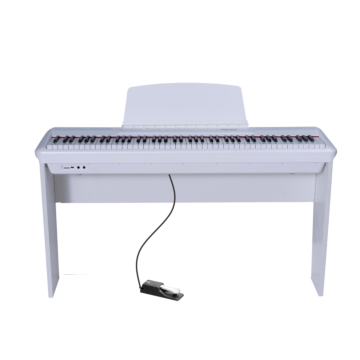 P60 Pearl River Piano Digital Branco com estante W Bivolt