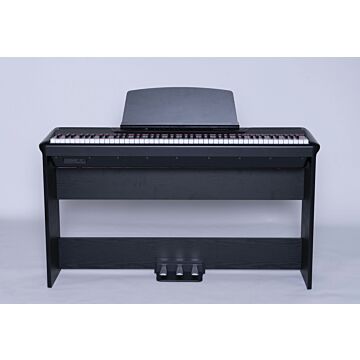 P60 Pearl River Piano Digital Preto com Estante W e Pedal Triplo| Teclacenter
