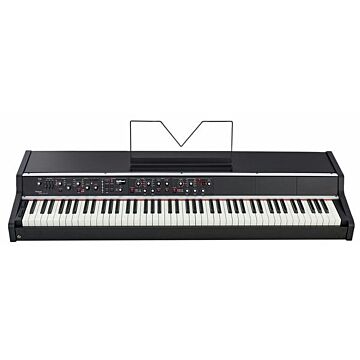 O Artista está equipado com 88 teclas de ação de martelo, sensível à velocidade com teclado de sensor triplo e vem com 5 slots para serem preenchidos com nossos módulos. A versão básica vem com os módulos Electric piano e Sound collection.-Piano Digital |