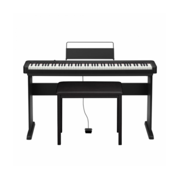 CDP-S110 é compacto, leve e totalmente portátil. Como ele pode ser alimentado por energia CA ou baterias, você pode tocá-lo não apenas como quiser, mas também onde quiser.-Piano Digital Stage Casio CDP-S110 ID-83727