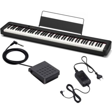 CDP-S110 é compacto, leve e totalmente portátil. Como ele pode ser alimentado por energia CA ou baterias, você pode tocá-lo não apenas como quiser, mas também onde quiser.-Piano Digital Stage Casio CDP-S110 ID-84410