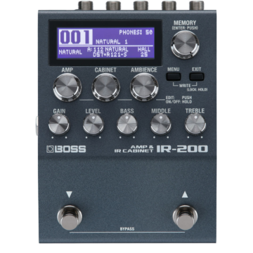 Pedal BOSS IR-200 Simulador de Amp SHOWROOM | 32-bit, 128 IRs, USB