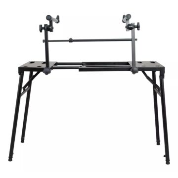 Suporte SATY KSM-02 para 2 Teclados – Totalmente Ajustável e Compacto