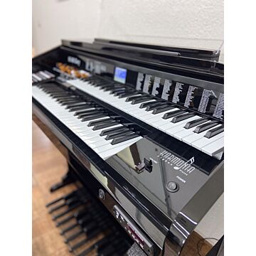 Órgão Harmonia HS 480 Glory - Preto Laca - 2 Teclados 49 Teclas, 160 Timbres, MIDI