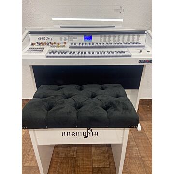 Órgão Harmonia HS 480 Glory - Branco Laca - 2 Teclados 49 Teclas, 160 Timbres, MIDI