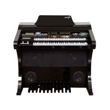 Órgão Harmonia HS 500 Luxo - 2 Teclados 61 Teclas, 160 Sons, 120W