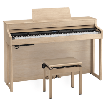 Piano Digital Roland HP702 Light Oak | Móvel Compacto Premium