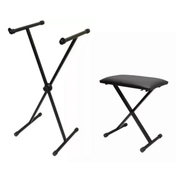Kit Suporte para teclado em X e banqueta Saty SX-01