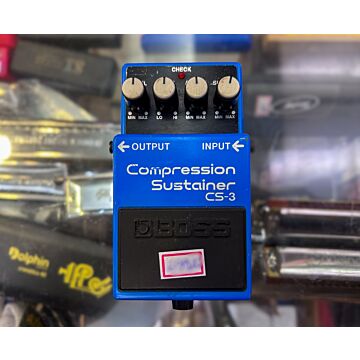 Pedal Compressor Sustainer CS-3 Boss Azul - Usado