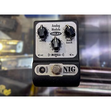 Pedal NIG Analog Modula Delay Preto Usado - Delay Analógico Vintage
