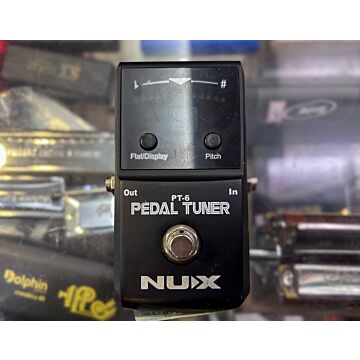 Pedal PT-6 Turner NUX Preto Usado - Afinador Cromático Profissional