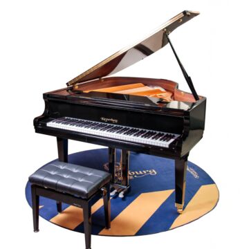 GH160C Kayserburg Piano Acústico de Cauda Heritage Series Ebony Polish | Teclacenter