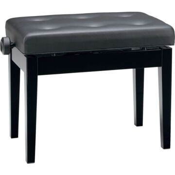 Banqueta Roland BNC-21PE Laqueada SHOWROOM - Ébano Polido, Altura Ajustável