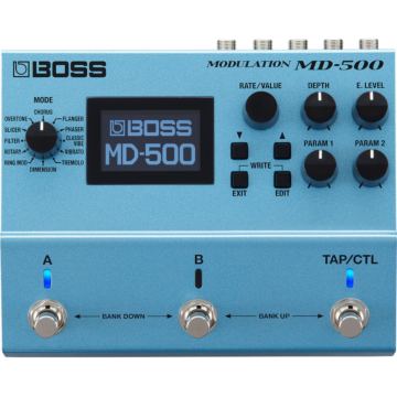 Pedal BOSS MD-500 Modulação SHOWROOM | 12 Modos, 297 Memórias, MIDI