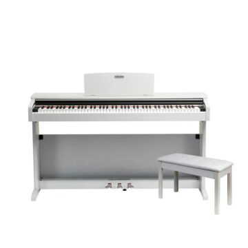 V05 Pearl River Piano Digital branco Bivolt Com Banqueta